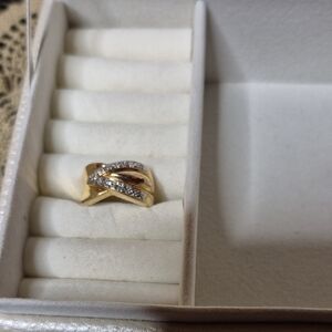 Vintage Gold 925 Silver Women's Ring